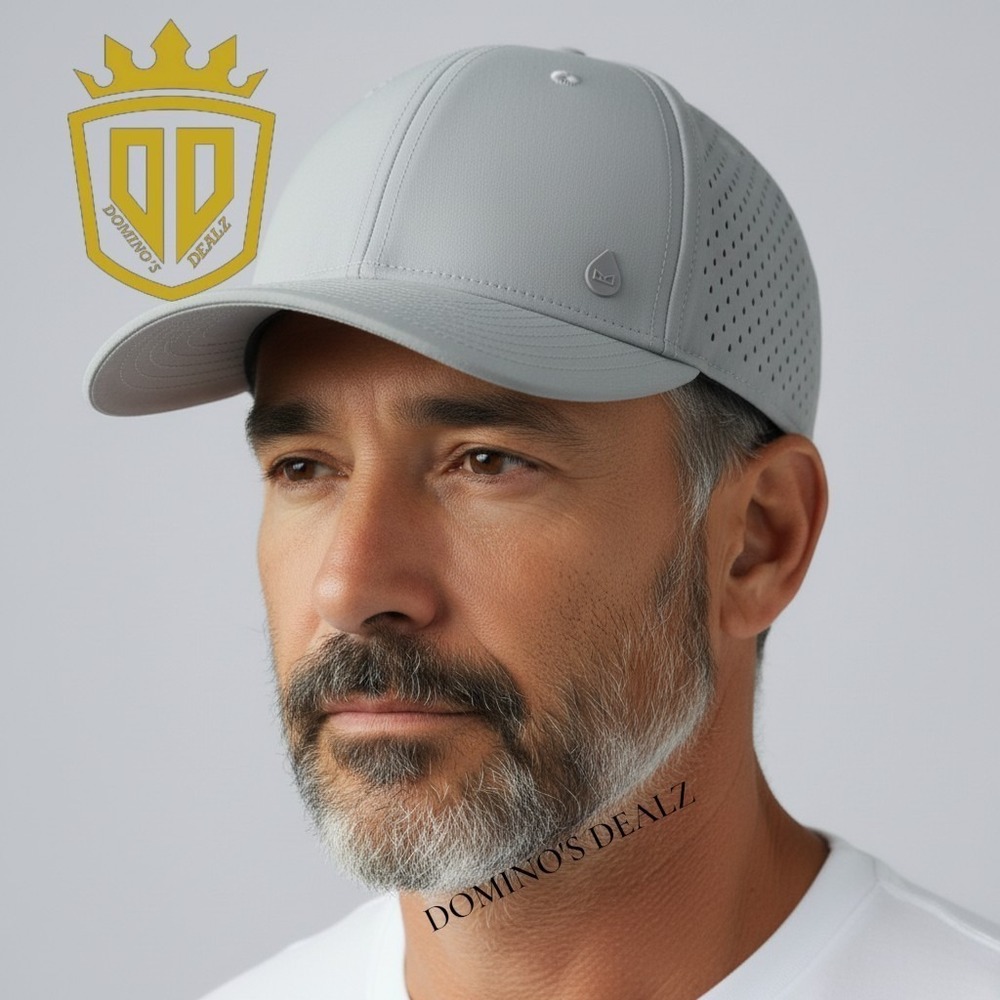 Melin A-Game Hydro Snapback Cap Light Gray Adjustable Performance Hat 56cm BNWOT